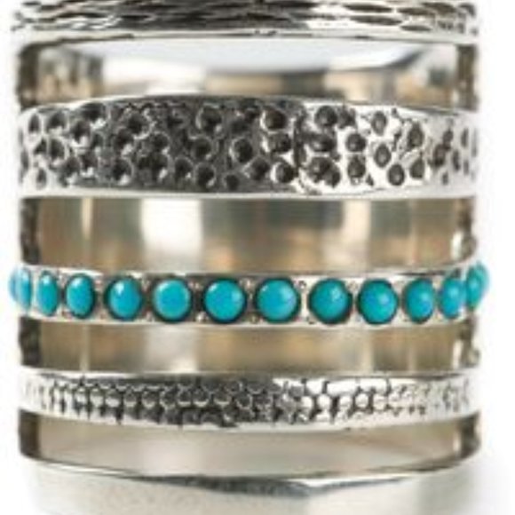 Pamela love ring sterling silver with tourquoise inlay - Picture 6 of 13